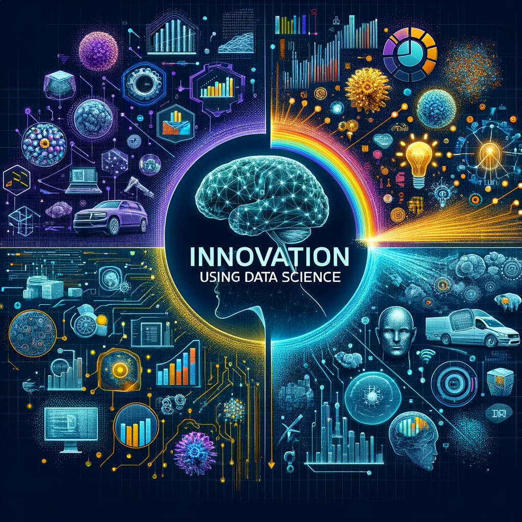 Infographics for driving disruptive innovation using advanced machine learning and data science